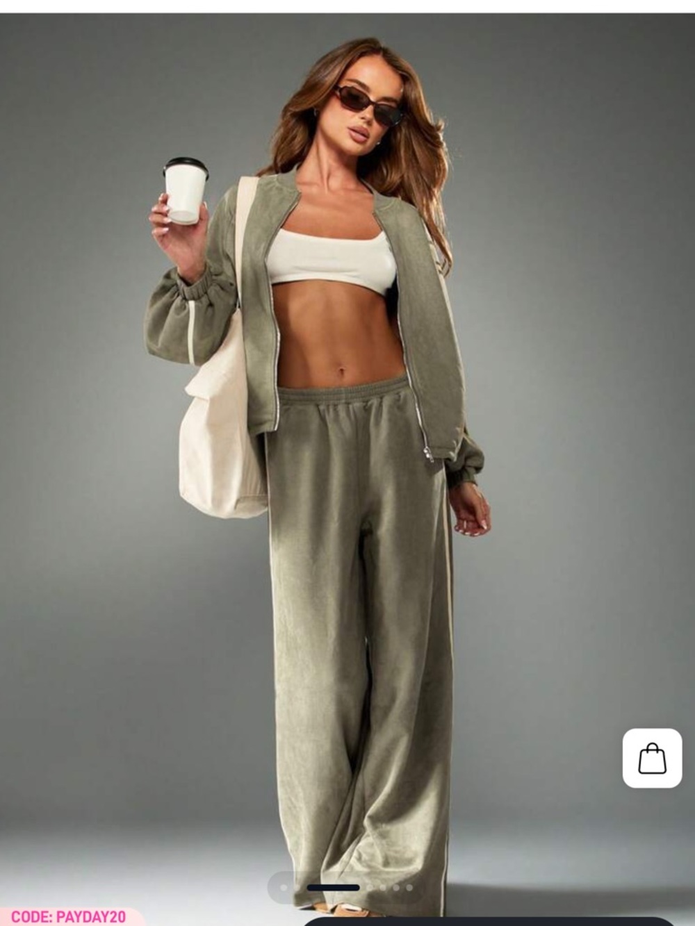 MISSGUIDED Suede Bomber Jacket and pants set NEW